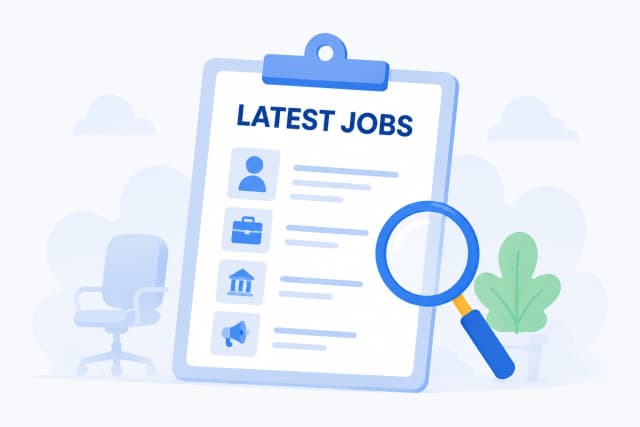 Government jobs checklist illustration